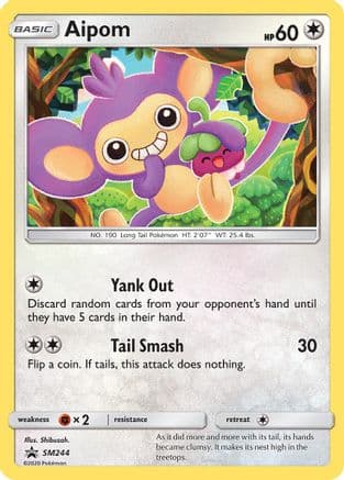 Aipom - SM244 — SM Promos Pokémon TCG card by Shibuzoh.
