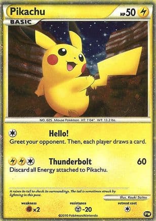 Pikachu (English) — Pikachu World Collection Promos Pokémon TCG card by Kouki Saitou