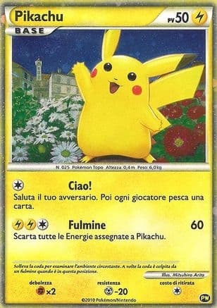 Pikachu (Italian) — Pokémon TCG card