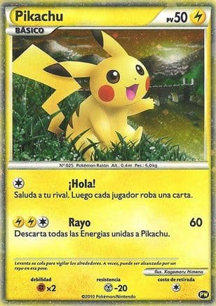 Pikachu (Spanish) — Pikachu World Collection Promos Pokémon TCG card by Kagemaru Himeno