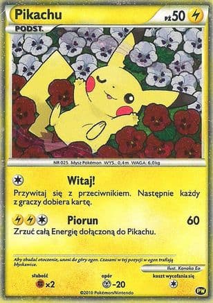 Pikachu (Polish) — Pikachu World Collection Promos Pokémon TCG card by Konoko Eo