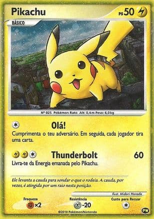 Pikachu (Portuguese) — Pokémon TCG card