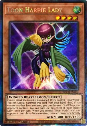 Toon Harpie Lady (CR) — Toon Chaos Yu-Gi-Oh! card by Studio Dice / Kazuki Takahashi