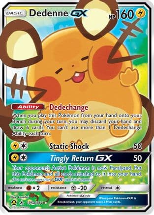 Dedenne GX - 195a/214 — Alternate Art Promos Pokémon TCG card by Ayumi Kanahei