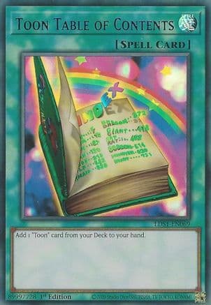 Toon Table of Contents (Blue) — Legendary Duelists: Season 1