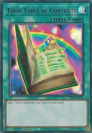 Toon Table of Contents (Purple) — Yu-Gi-Oh! card