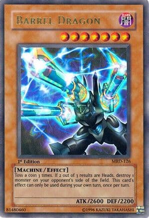 Barrel Dragon — Metal Raiders Yu-Gi-Oh! card by KAZUKI TAKAHASHI