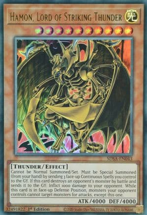 Hamon, Lord of Striking Thunder — Yu-Gi-Oh! card