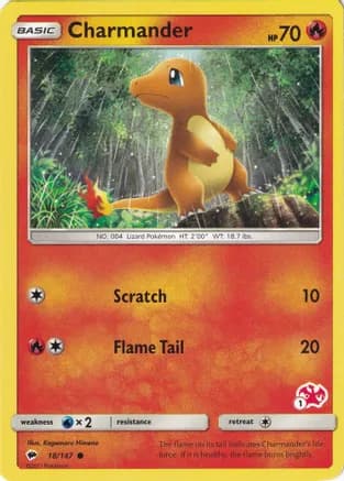 Charmander - 18/147 (#1 Charizard Stamped) — Battle Academy