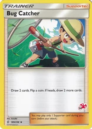 Bug Catcher - 189/236 (#34 Charizard Stamped) — Battle Academy