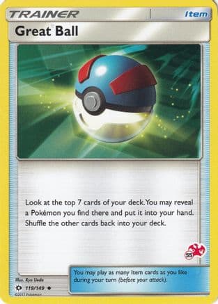 Great Ball - 119/149 (#55 Charizard Stamped) — Battle Academy Pokémon TCG card by Ryo Ueda
