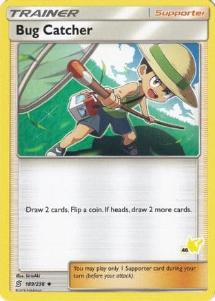 Bug Catcher - 189/236 (#46 Pikachu Stamped) — Battle Academy Pokémon TCG card by Uta