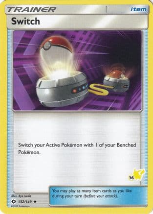 Switch - 132/149 (#36 Pikachu Stamped) — Battle Academy Pokémon TCG card by Ryo Ueda