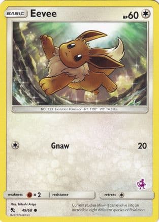 Eevee - 49/68 (Mewtwo Stamped) — Battle Academy