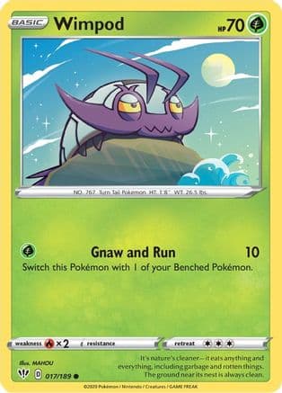 Wimpod — SWSH03: Darkness Ablaze Pokémon TCG card by MAHOU