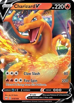 Charizard V — SWSH03: Darkness Ablaze Pokémon TCG card by aky CG Works