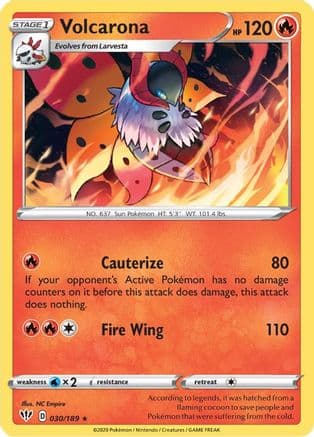 Volcarona — SWSH03: Darkness Ablaze Pokémon TCG card by NC Empire