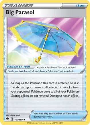 Big Parasol — SWSH03: Darkness Ablaze Pokémon TCG card by Toyste Beach