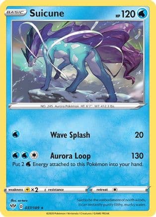 Suicune — SWSH03: Darkness Ablaze Pokémon TCG card by so-taro
