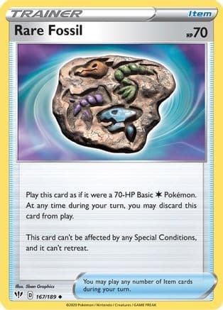 Rare Fossil — SWSH03: Darkness Ablaze Pokémon TCG card by 5ban Graphics