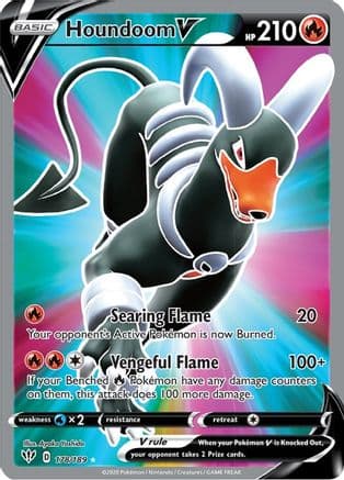 Houndoom V (Full Art) — SWSH03: Darkness Ablaze