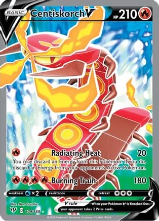 Centiskorch V (Full Art) — SWSH03: Darkness Ablaze