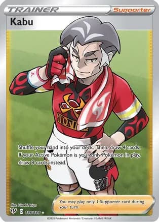 Kabu (Full Art) — SWSH03: Darkness Ablaze