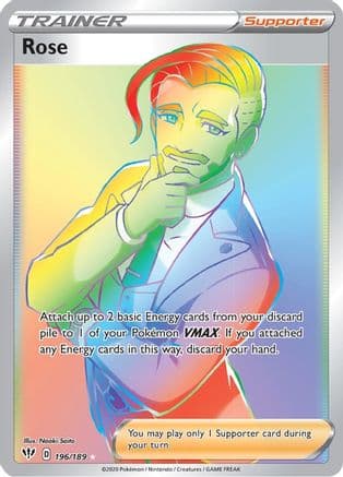 Rose (Secret) — SWSH03: Darkness Ablaze Pokémon TCG card by Hasuno Tomoe