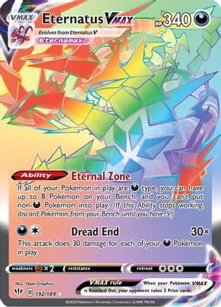 Eternatus VMAX (Secret) — Pokémon TCG card