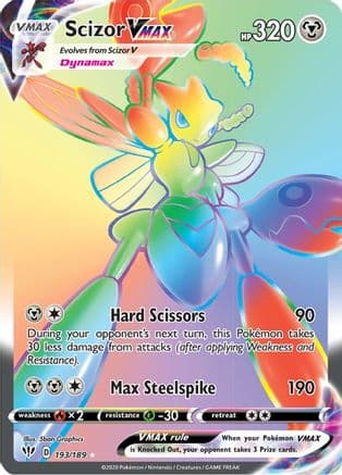 Scizor VMAX (Secret) — Pokémon TCG card