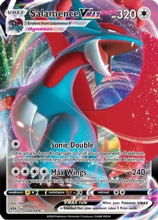 Salamence VMAX — SWSH03: Darkness Ablaze Pokémon TCG card by 5ban Graphics