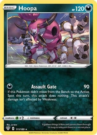 Hoopa — SWSH03: Darkness Ablaze Pokémon TCG card by so-taro