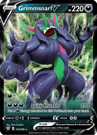 Grimmsnarl V — SWSH03: Darkness Ablaze Pokémon TCG card by 5ban Graphics
