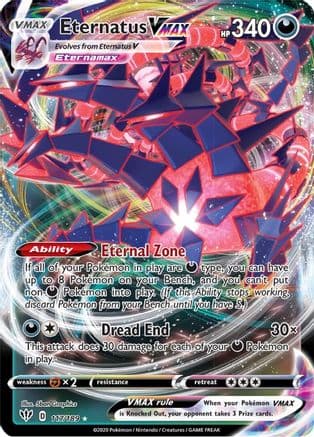 Eternatus VMAX — SWSH03: Darkness Ablaze Pokémon TCG card by 5ban Graphics