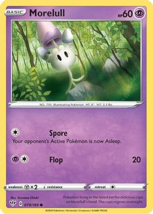 Morelull — SWSH03: Darkness Ablaze Pokémon TCG card by Suwama Chiaki