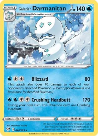 Galarian Darmanitan - 44/189 (Cracked Ice Holo) — Deck Exclusives