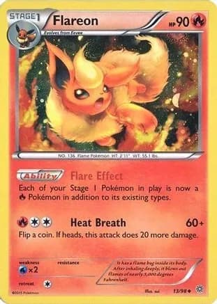 Flareon - 13/98 (Cosmos Holo) — Miscellaneous Cards & Products