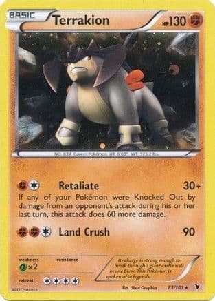 Terrakion - 73/101 (Cosmos Holo) — Blister Exclusives Pokémon TCG card by 5ban Graphics