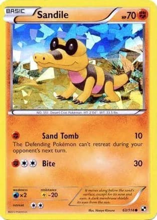 Sandile - 63/114 (Cracked Ice Holo) — Miscellaneous Cards & Products
