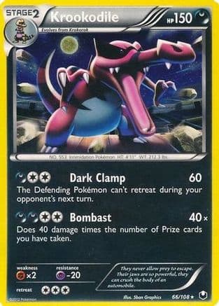 Krookodile - 66/108 (Cosmos Holo) — Blister Exclusives Pokémon TCG card by Sbon Graphics