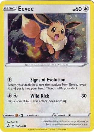 Eevee - SWSH042 — SWSH: Sword & Shield Promo Cards Pokémon TCG card by Rei Akatsuki
