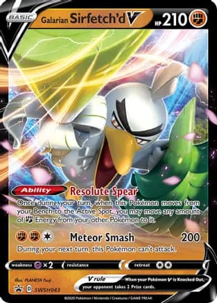Galarian Sirfetch'd V - SWSH043 — SWSH: Sword & Shield Promo Cards