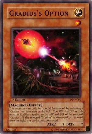 Gradius's Option — Legacy of Darkness Yu-Gi-Oh! card by KAZUKI TAKAHASHI