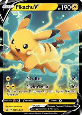 Pikachu V - SWSH063 — SWSH: Sword & Shield Promo Cards
