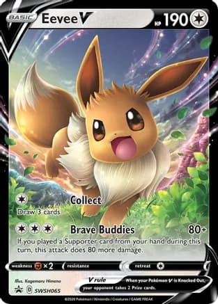 Eevee V - SWSH065 — SWSH: Sword & Shield Promo Cards