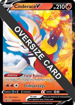 Cinderace V - SWSH015 — Jumbo Cards Pokémon TCG card by 5ban Graphics