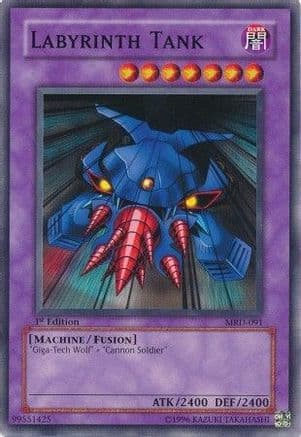 Labyrinth Tank — Metal Raiders Yu-Gi-Oh! card by KAZUKI TAKAHASHI