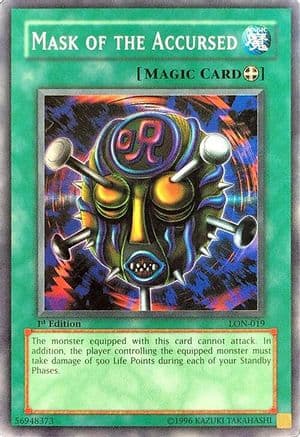 Mask of the Accursed — Labyrinth_of_Nightmare Yu-Gi-Oh! card by KAZUKI TAKAHASHI