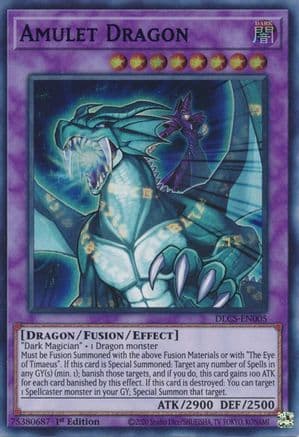 Amulet Dragon (Blue) — Dragons of Legend: The Complete Series Yu-Gi-Oh! card by Studio Dice