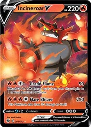 Incineroar V — Champion's Path Pokémon TCG card by Kouki Saitou
